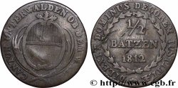 SUISSE - CANTON D&nbsp;OBWALD 1/2 Batzen 1812 