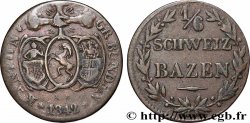 SUISSE - CONFÉDÉRATION HELVÉTIQUE - CANTON DES GRISONS 1/6 Batzen 1842 