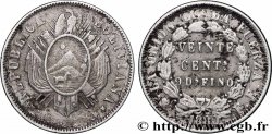 BOLIVIE 20 Centavos 1880 Potosi