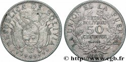 BOLIVIE 50 Centavos (1/2 Boliviano) 1909 Potosi