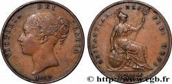 ROYAUME-UNI 1 Penny Victoria “tête jeune” 1859 