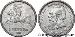 LITUANIE 5 Litai chevalier Vitis / Dr Jonas Basanavicius 1936 