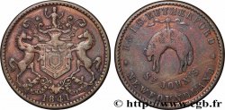 TERRE-NEUVE 1/2 Penny armes / R. & I.S. Rutherford - St John’s 1841 Heaton