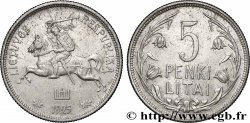 LITUANIE 5 Litai chevalier Vitis 1925 Londres
