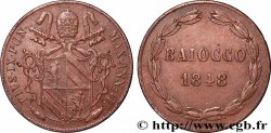 VATICAN ET ÉTATS PONTIFICAUX 1 Baiocco Pie IX an III 1848 Rome
