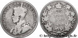 CANADA - GEORGES V 25 Cents  1930 