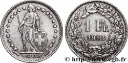 SUISSE 1 Franc Helvetia 1953 Berne