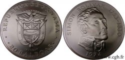 PANAMA 20 Balboas armes nationales / Simon Bolivar 1974  SPL 