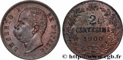 ITALY 2 Centesimi Humbert Ier 1900 Rome - R