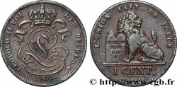 BELGIUM 1 Centime Léopold II légende française 1902 Bruxelles