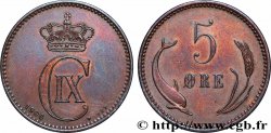 DÄNEMARK 5 Ore Christian IX 1906 Copenhague