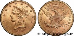 ORO, PALADIO Y PLATINO INVERSIÓN 10 Dollars &nbsp;Liberty&nbsp; 1894 Philadelphie