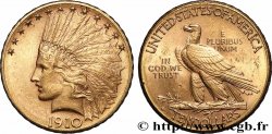 GOLD, PALLADIUM & PLATINUM INVESTMENT 10 Dollars or &nbsp;Indian Head&nbsp;, 2e type 1910 Denver