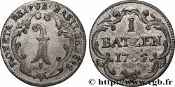 SWITZERLAND - CITY OF BASEL 1 Batzen 1765 Bâle