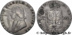ALLEMAGNE - PRUSSE 1/6 Thaler (4 Groschen) Frédéric-Guillaume III 1803 Berlin
