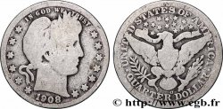 ÉTATS-UNIS D&nbsp;AMÉRIQUE 1/4 Dollar Barber 1908 Nouvelle-Orléans
