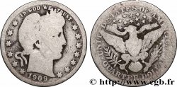ÉTATS-UNIS D&nbsp;AMÉRIQUE 1/4 Dollar Barber 1909 Philadelphie