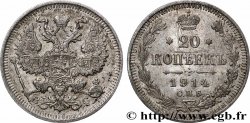RUSSIE 20 Kopecks aigle bicéphale 1914 Saint-Petersbourg