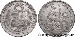 PERU 1 Sol “Liberté” assise 1875 Lima