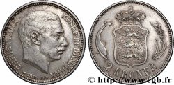 DENMARK 2 Kroner Christian X 1916 Copenhague