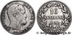 DANEMARK - ROYAUME DE DANEMARK - FRÉDÉRIC VII 16 Skilling Rigsmont  1856 Copenhague