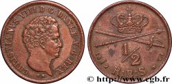 DENMARK 1/2 skilling Christian VIII 1842 Altona