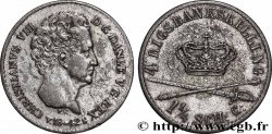 DANEMARK 1¼ Schilling Courant Christian VIII 1842 Altona