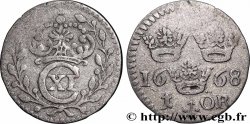 SUÈDE 1 Ore Charles XI de Suède 1668 Dresde