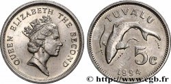 TUVALU 5 Cents Élisabeth II 1994  AU 