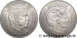 DENMARK 10 Kroner Mort de Frederik IX et accession de Margrethe II au trône 1972 Copenhague