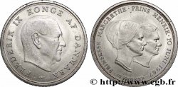 DANEMARK 10 Kroner mariage de la princesse Margrethe 1967 Copenhague