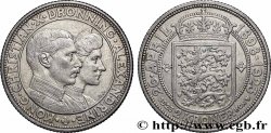 DANEMARK 2 Kroner Noces d’argent du couple royale 1923 Copenhague