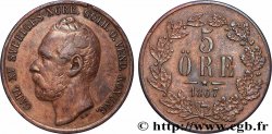 SWEDEN 5 Ore Charles XV 1867 