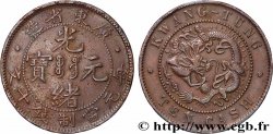 CHINE 10 Cash province de Kwangtung empereur Kuang Hsü, dragon 1900-1906 