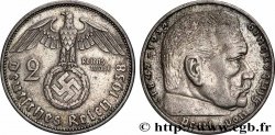 GERMANY 2 Reichsmark Paul von Hindenburg 1938 Berlin