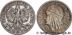 POLAND 2 Zlote Reine Jadwiga 1932 Varsovie