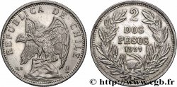 CHILE 2 Pesos Condor 1927 Santiago