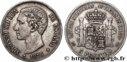 SPAIN 5 Pesetas Alphonse XII 1876 Madrid