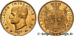 ITALY - KINGDOM OF ITALY - NAPOLEON I 40 Lire 1814 Milan
