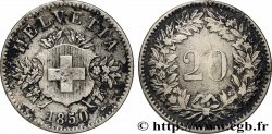 SUISSE 20 Centimes (Rappen) 1850 Strasbourg - BB
