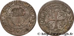 SWITZERLAND - SWISS CONFEDERATION - CANTON OF SOLOTHURN 1/2 Batzen (2 Kreuzer) - Canton de Solothurn 1793 