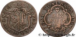 SWITZERLAND - REPUBLIC OF GENEVA 6 Sols 1776 