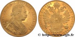 GOLD, PALLADIUM & PLATINUM INVESTMENT 4 Ducats, refrappe moderne François Joseph  1915 