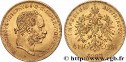 GOLD, PALLADIUM & PLATINUM INVESTMENT 4 Florins ou 10 Francs François-Joseph Ier 1892 Vienne