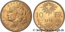 GOLD, PALLADIUM & PLATINUM INVESTMENT 10 Francs or &nbsp;Vreneli&nbsp; 1913 Berne
