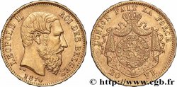 GOLD, PALLADIUM & PLATINUM INVESTMENT 20 Francs Léopold II 1870 Bruxelles