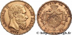 OR, PALLADIUM ET PLATINE INVESTISSEMENT 20 Francs Léopold II 1877 Bruxelles