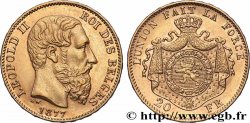 GOLD, PALLADIUM & PLATINUM INVESTMENT 20 Francs Léopold II 1877 Bruxelles