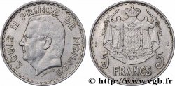 MONACO 5 Francs Louis II 1945 Paris