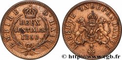 HAITI 2 Centimes Empire d’Haiti emblème 1850 